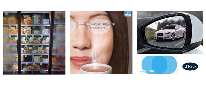 Anti-fog film application example